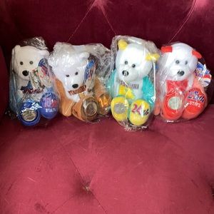 New &VTG 📌Collect All 50 State 4 Coin Bears from 2002/03 VA, VT, MO, AR